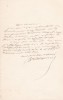 Lettre autographe signée. César de Bazancourt (1811-1865), romancier, historien.