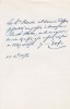 Pièce autographe signée. Jean-Gaston-Marie dit Gaston Blache (XIXe), médecin de l'hôpital Cochin, médecin du prince royal.