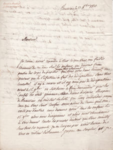 Lettre autographe signée