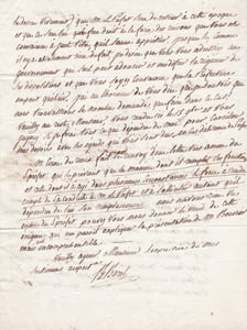 Lettre autographe signée