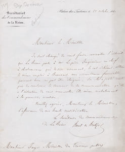 Lettre autographe signée