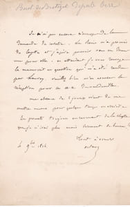 Lettre autographe signée