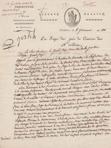 Lettre autographe signée