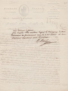 Lettre autographe signée