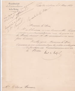 Lettre autographe signée