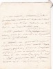 Lettre autographe signée. Louis Jean-Baptiste Bucquet de Bracheux (1731-1801), magistrat, érudit, membre de l'Académie d'Amiens.