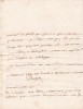 Lettre autographe signée. Louis Jean-Baptiste Bucquet de Bracheux (1731-1801), magistrat, érudit, membre de l'Académie d'Amiens.