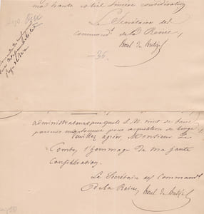 Pièce signée