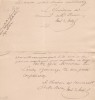 Pièce signée. Octave Borel de Brétizel (1802-1870), conseiller à la Cour de cassation, secrétaire des commandements de la reine Marie-Amélie.
