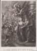 Rubens, belle gravure sur acier : la Reine s'enfuit dans la ville de Blois.. Rubens