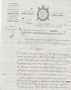[Angers, Maine-et-Loire, Martigné-Ferchaud, Ille-et-Vilaine, Révolution, Honoré de Balzac, une ténébreuse affaire, affaire Clément de Ris] David Belville, capitaine commandant de la compagnie de Gendarmerie.