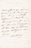 Lettre autographe signée. Mathilde Bonaparte (1820-1904), princesse Bonaparte, fille de Jérôme Bonaparte.