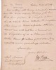 Lettre autographe signée. John Rennie (1761-1821), ingénieur britannique (écossais) qui dessina de nombreux ponts.