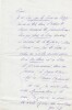 Lettre autographe signée à Jules Barbey d'Aurévilly. Jules Claretie (1840-1913), écrivain, administrateur général de la Comédie-Française.