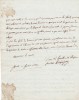 Lettre autographe signée à Louis-Elisabeth de la Vergne, comte de Tressan.. Louis-Georges de Bréquigny (1714-1795), historien, paléographe, membre de ...