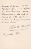 Lettre autographe signée à Paul Meurice. Catulle Mendès (1841-1909), écrivain, poète. 