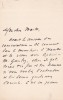 Lettre autographe signée à Paul Meurice. Catulle Mendès (1841-1909), écrivain, poète. 