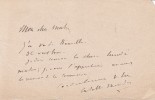 Lettre autographe signée à Paul Meurice. Catulle Mendès (1841-1909), écrivain, poète. 