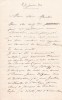 Lettre autographe signée à Paul Meurice. Catulle Mendès (1841-1909), écrivain, poète ; Alexandre Montlouis (XIXe) acteur