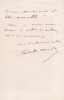 Lettre autographe signée à Paul Meurice. Catulle Mendès (1841-1909), écrivain, poète. 