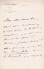 Lettre autographe signée à Paul Meurice. Catulle Mendès (1841-1909), écrivain, poète. 