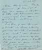 Lettre autographe signée à Paul Meurice. Catulle Mendès (1841-1909), écrivain, poète. 