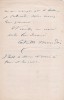 Lettre autographe signée à Paul Meurice. Catulle Mendès (1841-1909), écrivain, poète. 