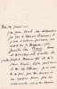 Lettre autographe signée à Paul Meurice. Catulle Mendès (1841-1909), écrivain, poète. 