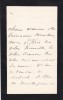 Lettre autographe signée à Paul Meurice. Catulle Mendès (1841-1909), écrivain, poète. 