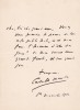 Lettre autographe signée à Paul Meurice. Catulle Mendès (1841-1909), écrivain, poète. 