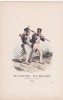 [Gravure militaire, armée, uniforme], Régiment de la garde nationale & régiments des fusiliers grenadiers, garde impériale, tenue de route, 1812.. ...