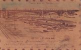 [Etats Unis, Saint-Louis, Missouri], Carte postale ancienne sur cuir.. [Etats Unis, Saint-Louis, Missouri]