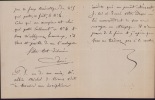 Lettre autographe signée. Auguste Aurès (1806-1894), archéologue, polytechnicien, membre de l'Académie de Nîmes.
