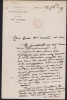 Lettre autographe signée. Hippolyte Bazin (1855-1907), professeurs à Nîmes puis Reims, archéologue.