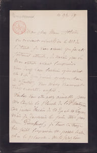 Lettre autographe signée