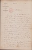 Lettre autographe signée. Louis du Broc de Segange (1808-1885), conservateur en chef des musées de Nevers.