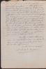 Lettre autographe sign&eacute;e. Rougier de la Bergerie, peut-&ecirc;tre Albert (1822-ap.1871), employ&eacute; de sous-pr&eacute;fecture.