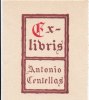  Ex-libris.. Antonio Centellas, Espagne (propriétaire), Ex-libris.