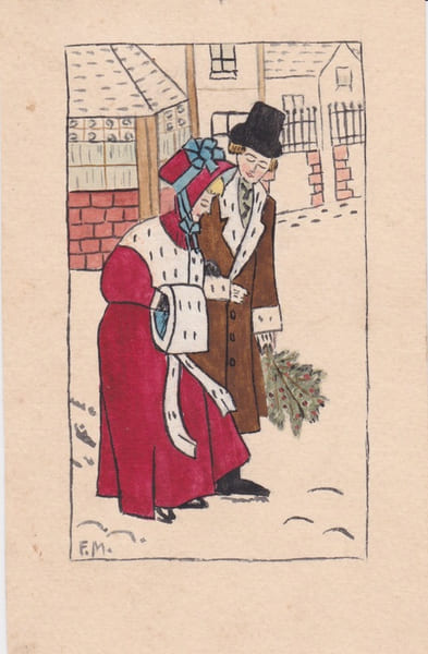 Dessin original. Flora Murray (1869-1923), m&eacute;decin britannique, suffragette, fondatrice des h&ocirc;pitaux avec personnel exclusivement f&eacute;minin &agrave; Paris & ...
