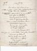 « Jean et le coq », poème autographe inédit. . Emile Deschamps (1791-1871), poète