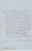 Poème autographe signé, 21 novembre 1858. . Emile Deschamps (1791-1871), poète