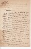 Lettre autographe signée à  l'écrivain et poète Théodore Carlier (1802-1839).. Emile Deschamps (1791-1871), poète