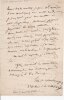 Lettre autographe signée à  l'écrivain et poète Théodore Carlier (1802-1839).. Emile Deschamps (1791-1871), poète