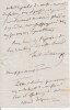 Lettre autographe signée au journaliste René-Théophile Châtelain (1790-1838). . Emile Deschamps (1791-1871), poète