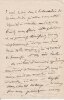 Lettre autographe signée au ténor et compositeur Just Géraldy (1808-1869). . Emile Deschamps (1791-1871), poète