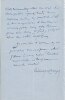 Lettre autographe signée à l'écrivain Hippolyte Lucas (1807-1878).. Emile Deschamps (1791-1871), poète