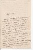 Lettre autographe signée à l'écrivain et poète Marguerite-Félicité Seguin. . Emile Deschamps (1791-1871), poète