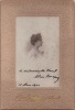 Photographie originale avec dédicace autographe signée. Marie Bonaparte (1882-1962), femme de lettres, psychanalyste, amie et mécène de Freud qu'elle ...