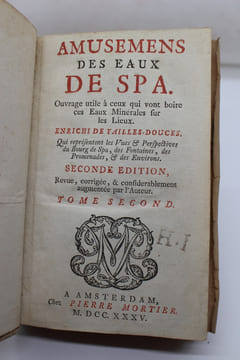 Amusemens des eaux de Spa, ouvrage utile à ceux qui vont boire des eaux Minérales sur les lieux.. Karl-Ludwig von Pöellnitz,