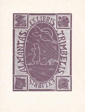 Ex-libris.. Almantas Trimbelis (Russie, Lituanie, Europe de l'Est), Ex-libris.